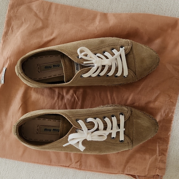 Miu Miu Platform Espadrilles Size 7 / 37 - Picture 3 of 7